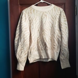 Mango Animal Print Sweater, Size L